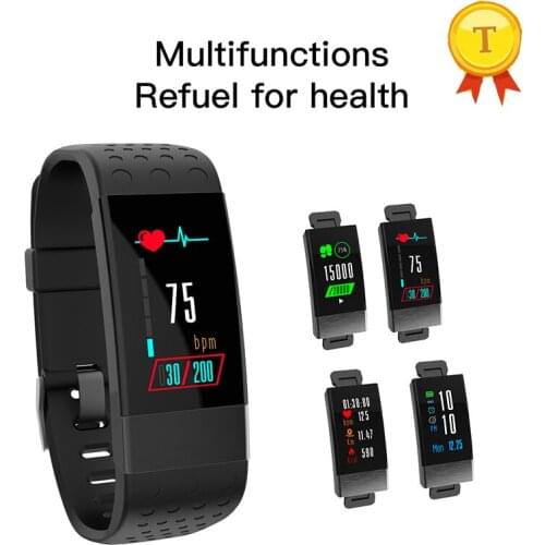 2018 Color screen Bluetooth Smart Band Waterproof Swim Heart Rate blood pressure monitor Smartband wristband For Xiaomi Redmi 4X