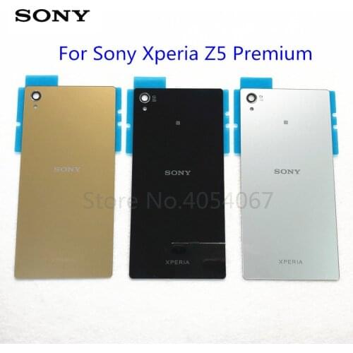 Glass Battery Door Housing Rear Cover for Sony Xperia Z5 Premium E6853 E6883 E6833 Replacement Spare Parts Back Door Case Cover