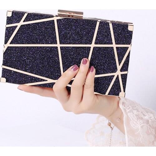 Elegant Wedding Bags Geometric Patterns Bling Synthetic Leather Shoulder Bag Women Crossbody Purses and Handbags 2021 Fashion