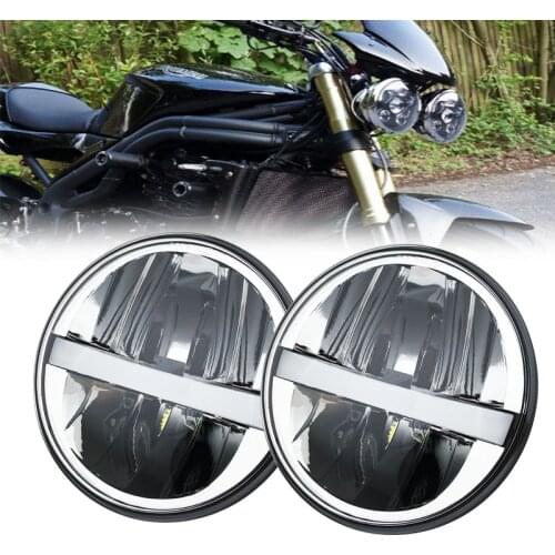 2Pcs 5.75" Led Headlights For Triumph Speed/Street Triple Thunderbird Rocket 3 48W 5.75" Lamp