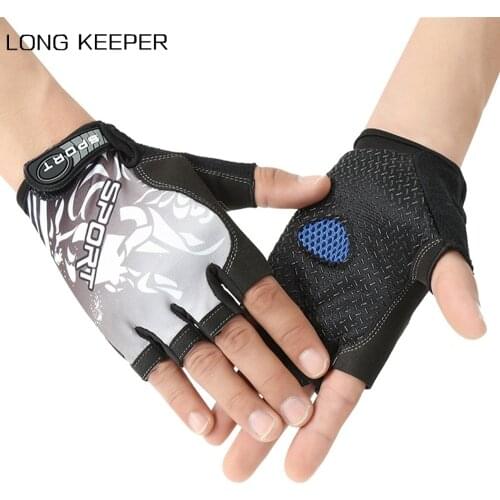Bicycle Cycling Gloves Non-Slip Breathable Unisex Half Finger Gloves Mittens Outdoor Sport Fishing Climbing Guantes Ciclismo