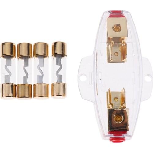 High Quality AGU Long Fuse Holder 0 4 8 Gauge 20A 40A 60A 80A Fuses SKFH111
