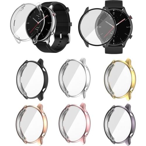Protection Case for Huami Amazfit GTR 2 / GTR 2e Plating TPU Soft Cover Full Screen Protector Shell