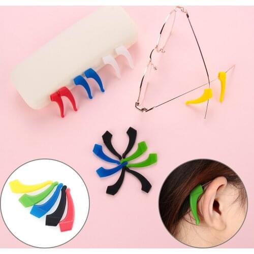 1 Pair Silicone Anti Slip Ear Hooks Holder Glasses Eyeglass Sunglasses Outdoor Sport Eyewear Accessories