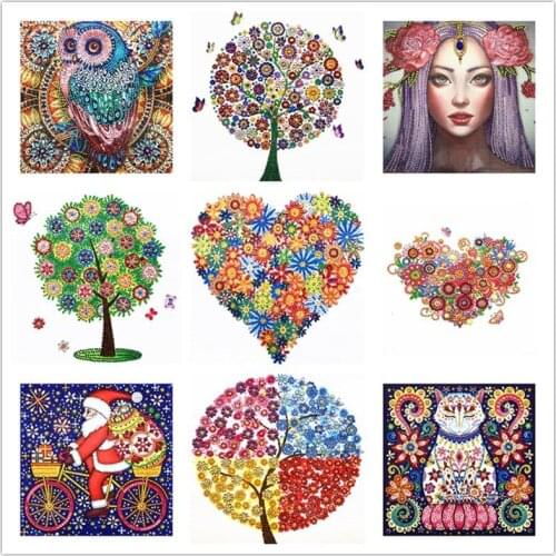 5D DIY diamond embroidery flower tree special shape diamond painting rhinestone crystal new shelves home decoration