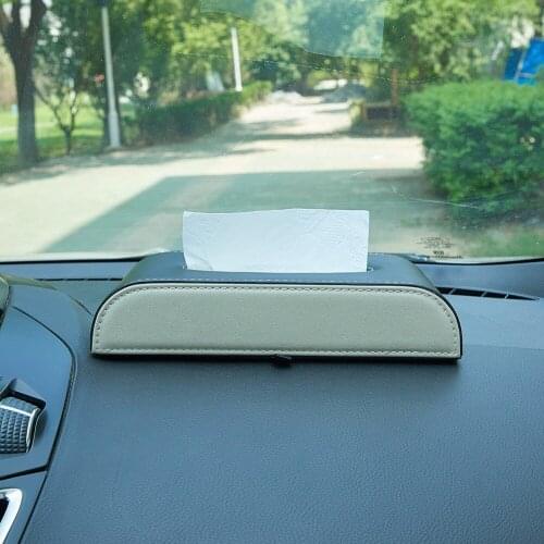 Car Tissue Box Cover Styling Type Napkin Tissue Case Rectangular Holder Container Automobile Interior Accessories