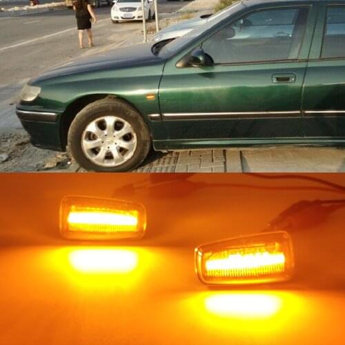 For Peugeot 306 106 406 806 Expert Partner For Citroen Berlingo Jumpy Saxo Xantia XM Dynamic Led Turn Signal Side Marker Light