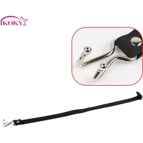 IKOKY Stainless Steel Role Playing Elastic Strap SM Bondage Force Rise Nose Hook Unisex Sex Toy for Couples Slave Training