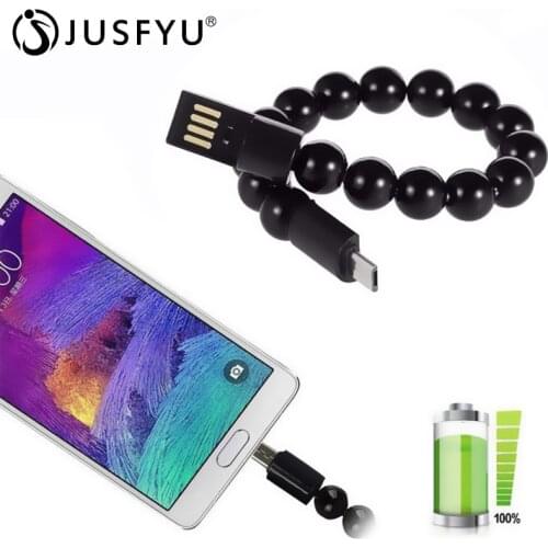 Beads Bracelet Micro USB Cable Android 2A Fast Charging Charger Cables For iPhone Xs Xiaomi 6x Type C USB Charger Data Sync Wire