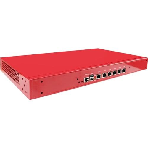 Red Firewall Router I5-3320M 2.6 GHz CPU Fanless Mini Industrial Computer VPN Express Thin Client Device for Gaming Office