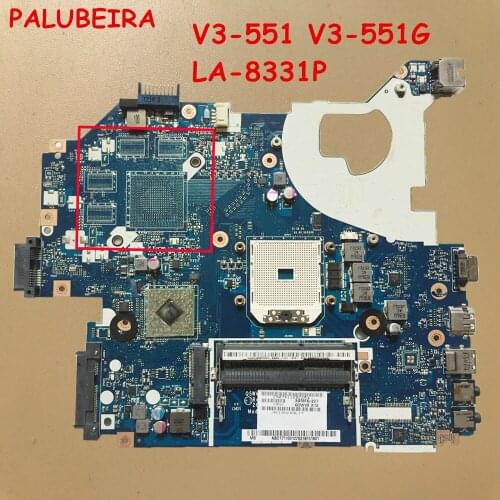 PALUBEIRA Laptop Motherboard For ACER V3-551 V3-551G Mainboard Q5WV8 LA-8331P NB.C1711.001 100% Working