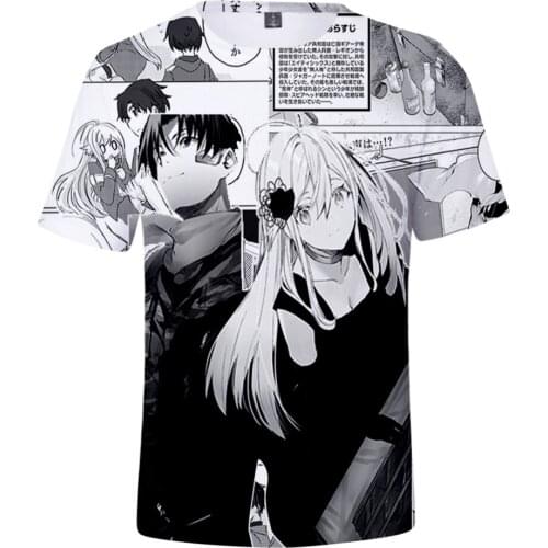 2021 New Loose Anime 86- Eighty Six 3D Print T-Shirt Men/Women Short Sleeve Fashion casual T Shirt Clothes