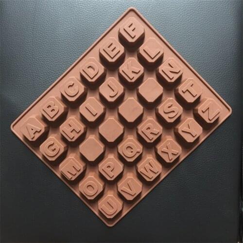 New 1pc 26 English Letters + 4 Whiteboard handmade soap mold DIY chocolate mould cake mold SM008