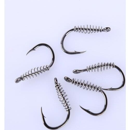 New Belt Style Spring Hook Silver Carp Crucian Fishing Sebarau Jungle Perch Gear Supplies