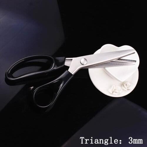 Zigzag/Wave Scissors For Professional Embroidery Dressmaking Pinking Shears Zig Zag Cut Fabric Leather Crafts Upholstery Tailor