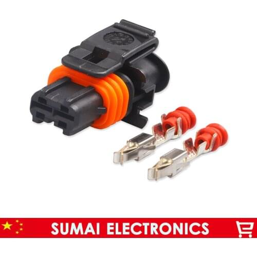 Sample, 2 Pin 3.5mm male Oil nozzle plug,Fuel spray nozzle plug,diesel common rail/crankshaft sensor connector for BOSCH car