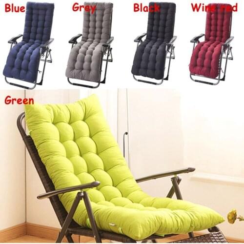 Solid Color Recliner Cushion Comfortable Double-Sided Office Chair Folding Seat Cushions Reclining Chair Cushion Long Cushion