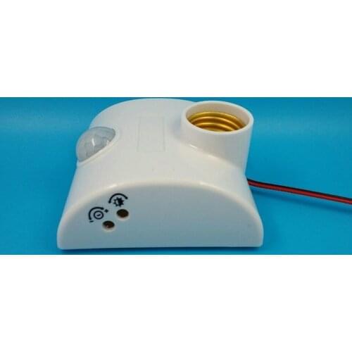 Lamp Base E27 Standard AC 170-250V Lamp Bulb Base Infrared IR Sensor Automatic Wall Light Holder Socket PIR Motion Detector