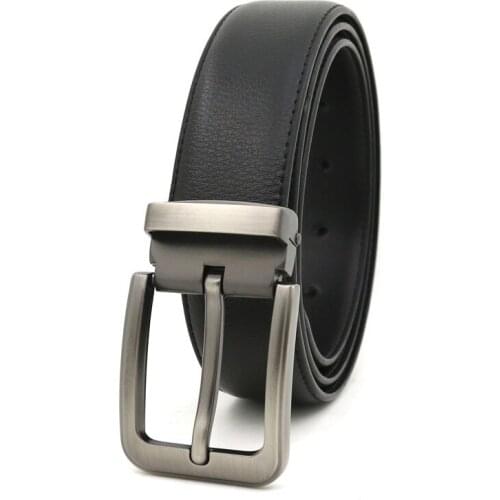 Genuine Leather Men Belts Luxury Design Pin Buckle Belts for Jeans Retro Waist Cow Leather Strap Belt Classic Ceinture Homme