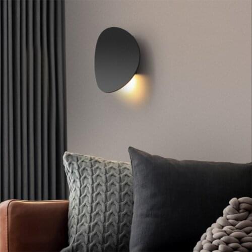 Modern Round LED Wall Lamps For Corridor Bedroom Bedside Indoor Lighting Fixtures Nordic Simple Wall Luminaire For Living Room