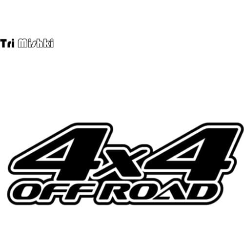 Tri Mishki HZX304# 10*28.2cm 4x4 off road car sticker auto funny car stickers