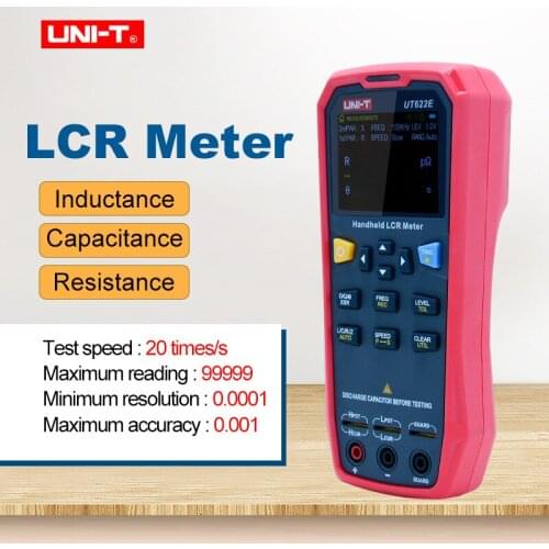 UNI-T UT622E/UT622C/UT622A Handheld LCR Meters Multimeter LCD Digital Bridge Capacitance Inductance Resistance Frequency Tester