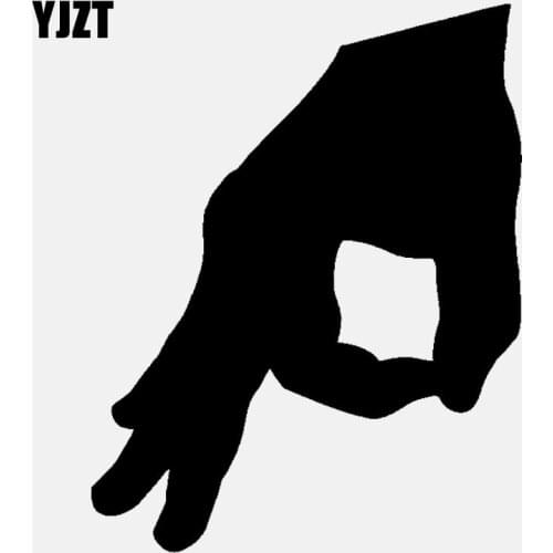 YJZT 9.9CM*12.6CM Hand Mad Funny Vinyl Decal Car Sticker Diesel Black/Silver C3-1028