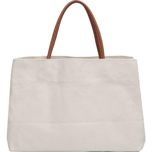 GZM Womens Shoulder Bags Korean Ins Simple Large Capacity Canvas Purses and Handbags Pure Color Green Shopping Bag