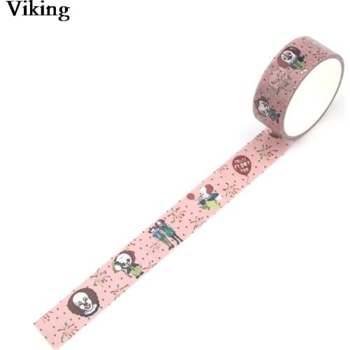 15mmx5m Horror Ghost Cool Washi Tape Diyb Stationery Scrapbooking Masking Tape Sticker School Office Supply G0104