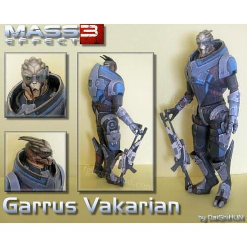 Mass Effect 3 Garrus Vakarian 3D Paper Model