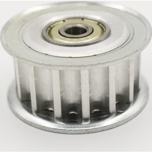 8M 15 Teeth Synchronou Idler Pulley Bore 5/6/7/8/10mm 16/21/27/32mm Width with Bearing for 8M Belt Width 15T Passive Wheel