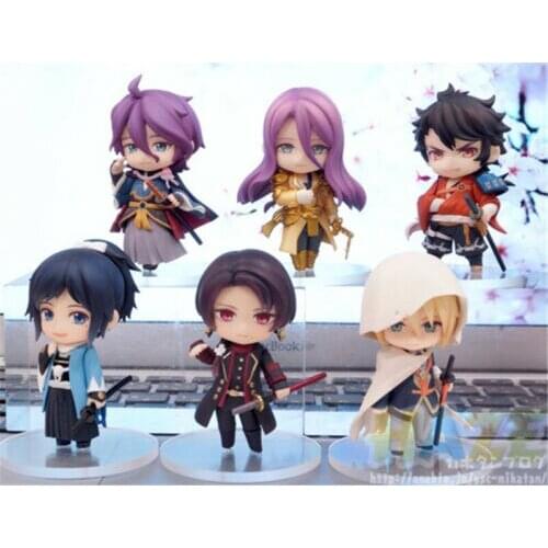 6pcs Touken Ranbu Online Kasenkanesada Kashuu Kiyomitsu Action Figure Toy Anime Collection In Box