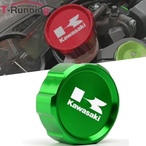 Motorbike Front Brake Fluid Reservoir Cover Cap for Kawasaki Z1000 Z750 Z1000SX Ninja 1000 ZX10R ZX9R ZX6R ZX250R Z750S GTR1400