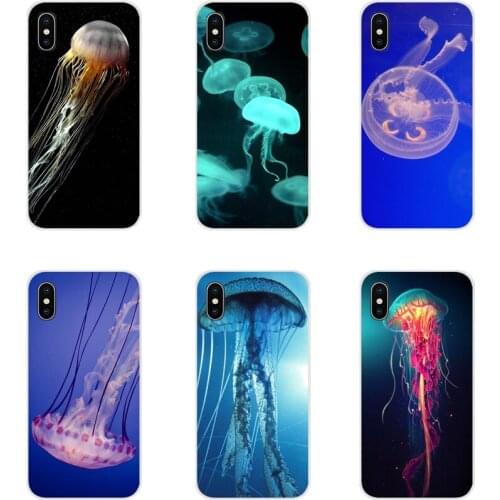 Sea Ocean Jellyfish Black For LG G3 G4 Mini G5 G6 G7 Q6 Q7 Q8 Q9 V10 V20 V30 X Power 2 3 K10 K4 K8 2017 TPU Transparent Bag Case
