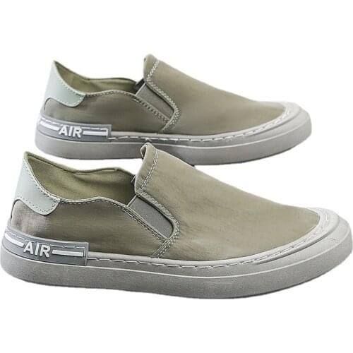 Cloth shoes mens 2021 summer new lazy shoes one pedal breathable trend Joker soft-soled casual shoes