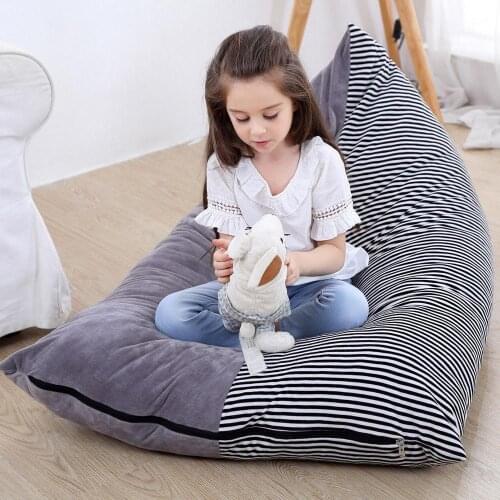Extra Large Kids Storage Bean Bag Stuffed Animal Plush Toy Soft Pouch Sofa Chair