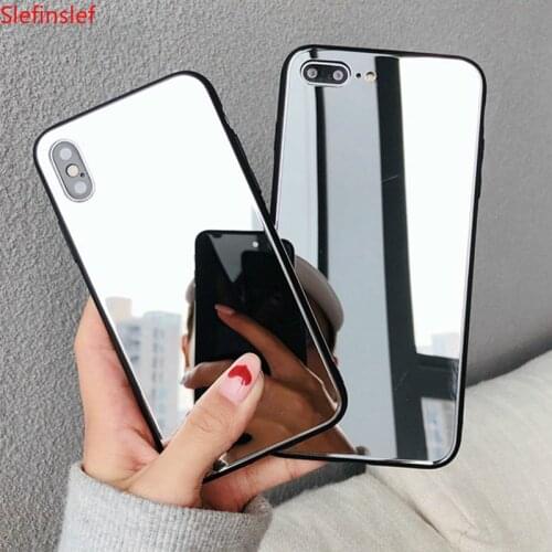 Luxury Full Mirror Silicone Case for iphone 7 8 6 6S Plus X 10 xr XS MAX Bling Bling Plating Soft TPU Drop proof Cover