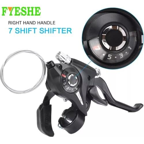 1pcs 3/ 7 / 8 Speed Bicycle Shifter Thumb Shifter Brake Lever Bicycle Derailleur MTB Riding Brake Levers Bike Accessories