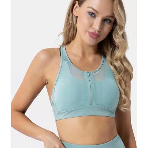 Women Breathable Sports Bra,Absorb Sweat Shockproof Padded Sports Bra Top,Athletic Gym Running Fitness Yoga Sports Tops