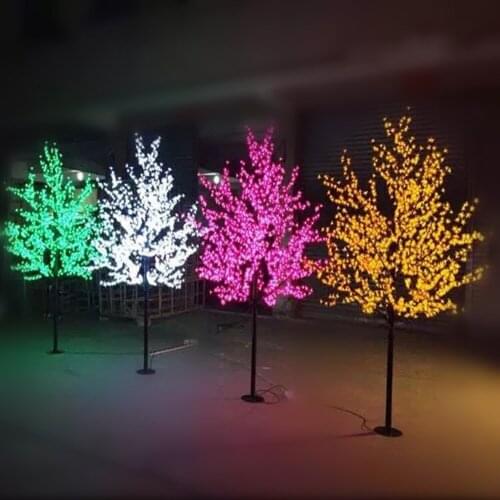 LED Cherry Blossom Tree Night lamp 320pcs LED Bulbs 1.2m Height 110/220VAC Seven Colors for Option Rainproof Outdoor Usage