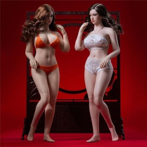 TBLeague 1/6 Plus Size Female Super-Flexible Seamless Body Figure Large Breast With Head Sculpt Girl Whole Set Action Figure