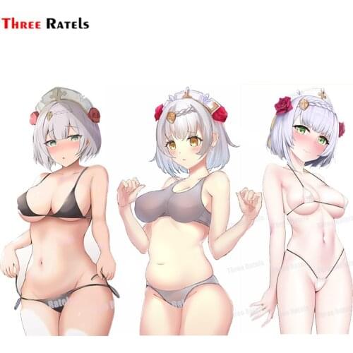 Three Ratels A165 Sexy&Cute Girl Noelle Genshin Impact For Car Styling Wall Home Glass Window Door Laptop Truck Vinyl Decals