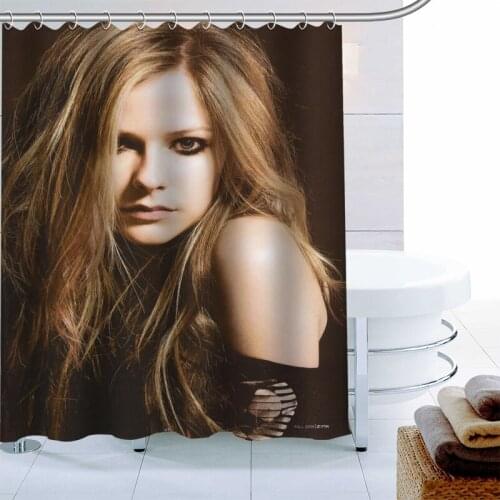 Nice Avril Shower Curtain 12 Hook Polyester Fabric 3D Printing Bathroom Curtain Waterproof Bath Curtain Decor