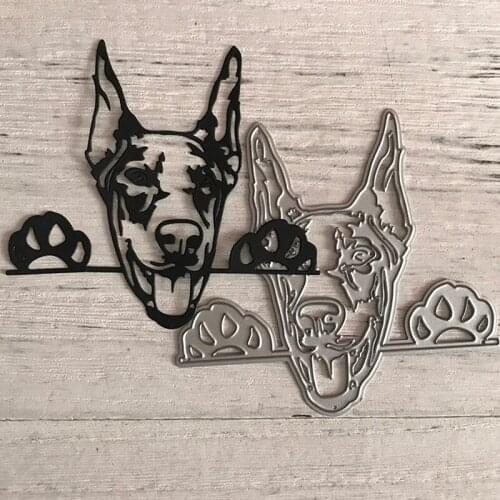 MEET HUANG Dog Metal Cutting Dies Scrapbooking Stencil Die Cuts Card Making DIY Decorative Craft Embossing New Dies For 2021