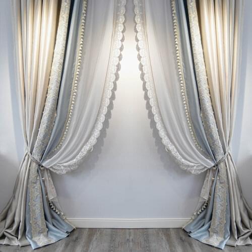YUEBOO Silk Curtains For Windows