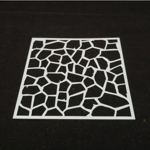 13*13 Giraffe pattern Layering Stencils graffiti hand copied board hollowed out diy photo album graphic spray painting tool