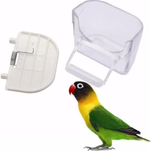 20 Pcs Bird Feeders Drinking Bowls For Birds Parrot Water Window Bird Feeder Food Pet Bird