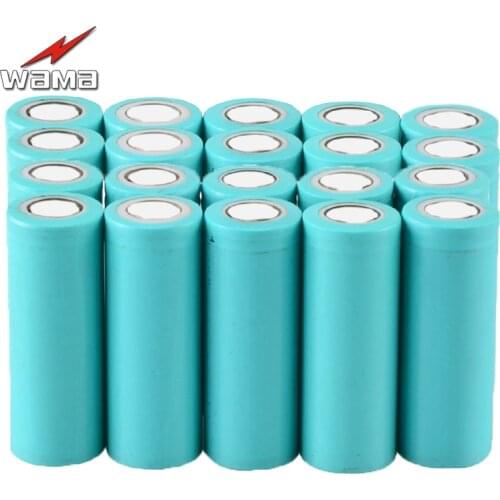 20x WAMA 18500 3.7V Rechargeable Batteries 18490 Real 1400mAh Li-ion Batter for FlashLight Torch Battery Power Bank LED