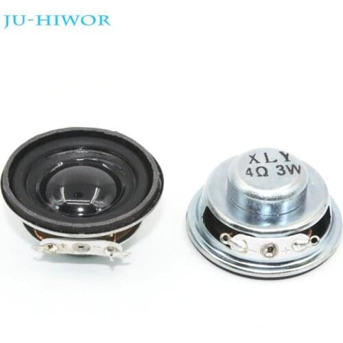 2pcs 4R 3W Loudspeaker 36MM Speaker 18MM Internal Magnetic Black Hat PU Edge Height 18MM