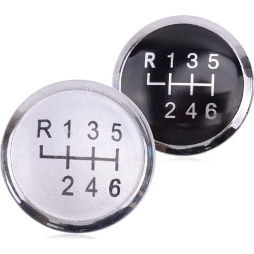 6 Speed Gear Stick Knob BadgeTrim Cap Cover Emblem fit for VW Transporter T5 T5.1 2003 2004 2005 2006 2007 2008 2009 2010